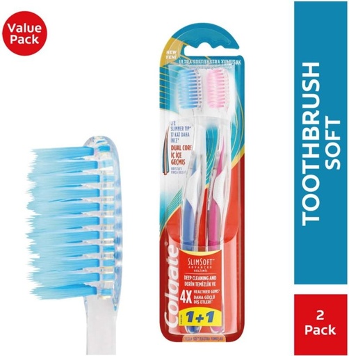 [TBUH4ZRUCM2SWAG4] Colgate Slim Soft Advanced Soft Toothbrush