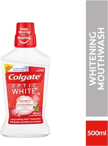 [MWAH5HQWFJD8GPVZ] COLGATE M/Wash Optic White - Fresh Mint (500 ml)