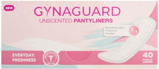 [SPPH7SY29ADYNTTC] Gyna Guard Unscented Pantyliner (Pack of 40)
