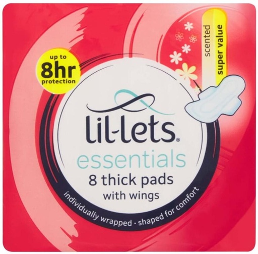 [SPPHFQYCGEJT4QED] Lil-Lets Essentials Pads Scented Sanitary Pad (Pack of 8)