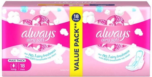 [SPPHFQYCR8QDTHNB] Always Pads Soft Long Sanitary Pad (Pack of 18)
