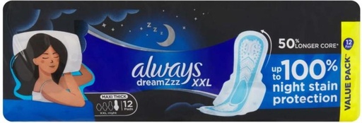 [SPPHB2FZJ7JYMFMQ] Always Maxi Xxl Nights Sanitary Pad (Pack of 12)