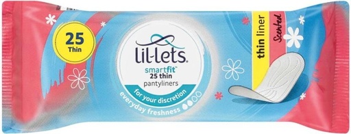 [SPPHB2FZ5N4JRUGS] Lil-Lets Scented Panty Liner Pantyliner (Pack of 25)