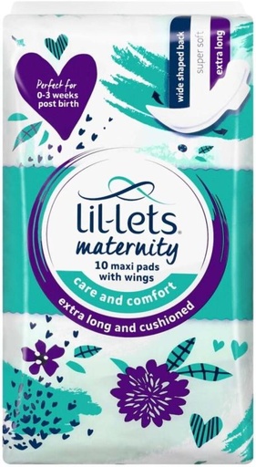 [SPPHFQYCXDGDDCHM] Lil-Lets Maternity Pads Xtra Long Unscented Sanitary Pad (Pack of 10)