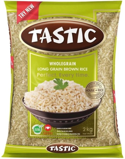 [RICH26RXTQSDQJPT] Tastic Whole Grain Brown Long Grain Rice (Long Grain, Raw) (2 kg)