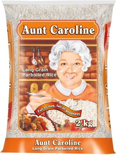 [RICH26RXA7TMB6GF] Aunt Caroline Boiled Rice (Long Grain, Parboiled) (2 kg)