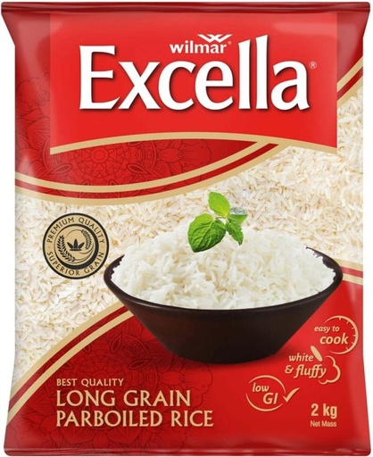 [RICH26RXUYGZHFKG] Excella Long Grain Rice (Long Grain, Parboiled) (2 kg)