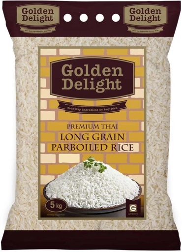 [RICH26RXQGFPUXUZ] Golden Delight Long Grain Rice (Long Grain, Parboiled) (5 kg)
