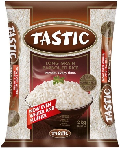 [RICH26RXNHAX7GG7] Tastic Boiled Rice (Long Grain, Parboiled) (2 kg)