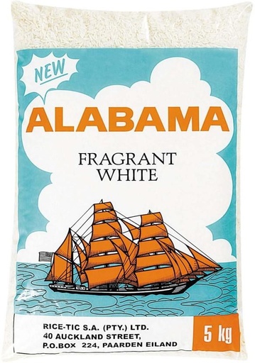 [RICH26RX7VT5QBW9] Alabama Fragrant Raw Rice (Long Grain, Raw) (5 kg)