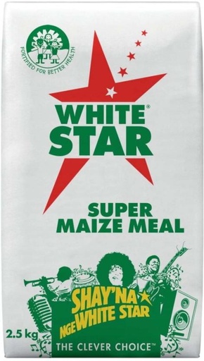 [GMLH26VVGAFTPEBA] White Star Super Maize Meal Maize/Corn (2.5 kg, Pack of 4)