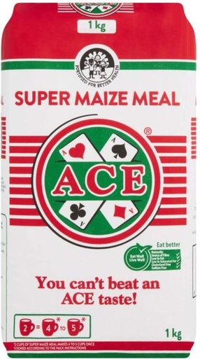 [GMLH26VVK8VCAUHG] Ace Super Tasty Maize Meal Maize/Corn (1 kg, Pack of 10)