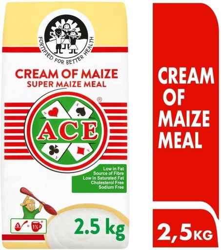 [GMLH26VVMYKT5DAS] Ace Cream of Maize Meal Maize/Corn (2.5 kg, Pack of 8)