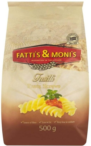 [PSTHFZSE58UY6DZF] Fatti'S & Moni'S Fusilli Pasta Regular Pasta (500 g)