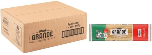[PSTH7SZ7TB5CUCCQ] Pasta Grande Spaghetti Regular Pasta (Pack of 20, 500 g)