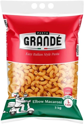 [PSTH27JXGPQD3ADF] Pasta Grande Easy Italian Style Regular Pasta (3 kg)
