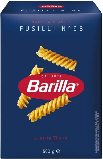 [PSTHB3NYRGYZT4KJ] Barilla Fusilli Regular Pasta (Pack of 12, 500 g)