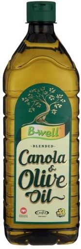 [EDOH4V9QHZ4HDSVQ] B Well Extra Virgin Olive & Canola Blended Oil Plastic Bottle (1000 ml)