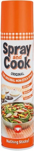 [EDOH3YG7XHHAXGYS] Spray & Cook The Original Non-Stick Spray Vegetable Oil Tin (300 ml)