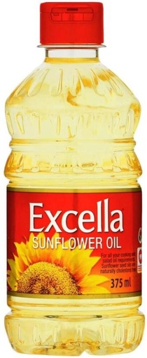 [EDOH26TKTAHBYVYG] Excella Cooking Sunflower Oil Plastic Bottle (12 x 375 ml)