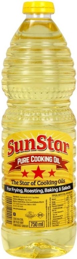 [EDOH26TKJBUU2TRH] SunStar Pure Cooking Oil Plastic Bottle (12 x 750 ml)