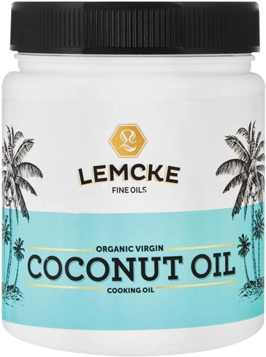 [EDOH26TSDMUQSJAJ] Lemcke Organic Virgin Coconut Oil Jar (12 x 1 L)