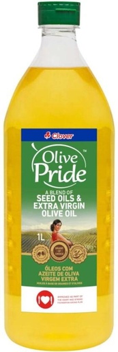 [EDOH7RPFEYTYNFK5] Olive Pride Blend of Seed Oils & Extra Virgin Olive Oil Plastic Bottle (12 x 1 L)