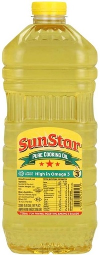 [EDOHCY8AFMHHTS9R] SunStar Pure Vegetable Oil Plastic Bottle (12 x 2 L)