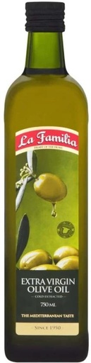 [EDOHBHYAGWVQG6MT] La Familia Extra Virgin Olive Oil Glass Bottle (750 ml)