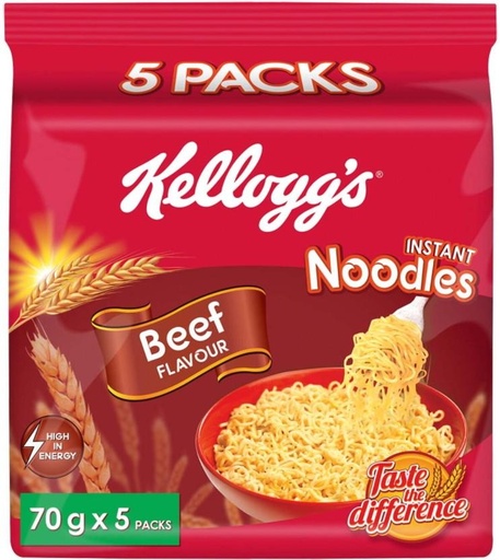 [NOOH5TFYTKYWB99A] Kellogg's_1 Beef Flavoured Instant Noodles Non-vegetarian (40 x 2800 g)