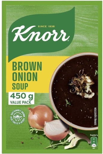 [SOUHFTC26KZNTSVY] Knorr Brown Onion Soup (450 g)