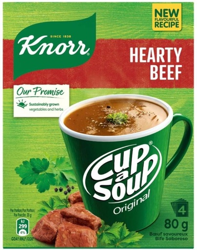 [SOUHFTCDKVZZQUVJ] Knorr Hearty Beef Cup A Soup (80 g)