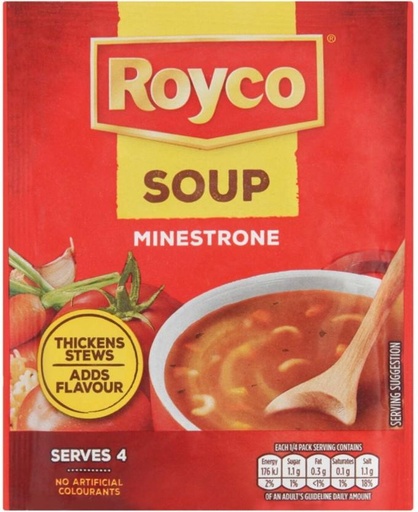 [SOUHFTC2ZG2RKDJC] Royco Minestrone Soup (50 g)