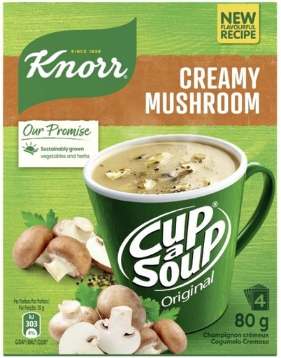 [SOUHFTC2Q3TZYPQB] Knorr Creamy Mushroom Cup A Soup (80 g)