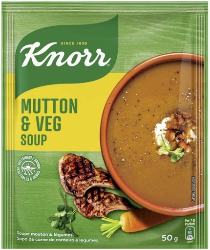 [SOUHFTCDGEMFHK8S] Knorr Mutton & Veg Soup (50 g)