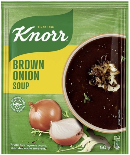 [SOUHFTC2YZ9VDSCP] Knorr Brown Onion Soup (Pack of 10, 50 g)