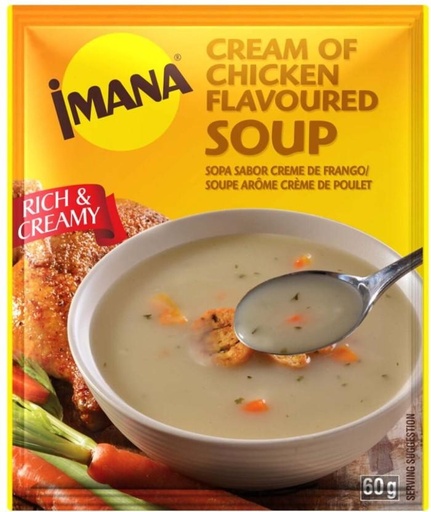 [SOUHFTCDWFFBEYP3] Imana Cream of Chicken Flavoured Soup (Pack of 10, 60 g)