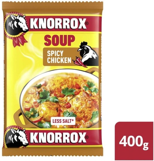 [SOUH7SKUWFAFSKXV] Knorrox Spicy Chicken Soup (Pack of 5, 400 g)