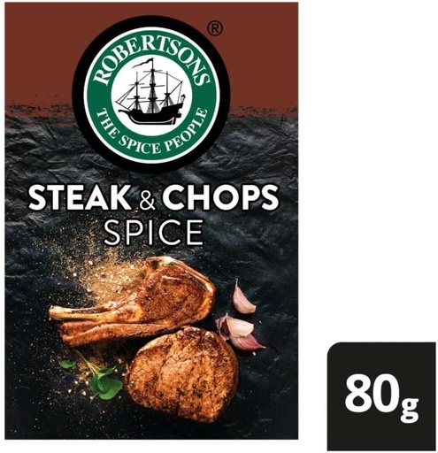 [HBSHFSZGYA8TMGEJ] Robertson's Steak & Chop Spice (1 x 80 g)