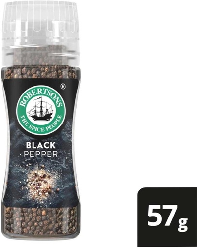 [HBSHFSZG3WYSZMEG] Robertson's Black Pepper (1 x 57 g)