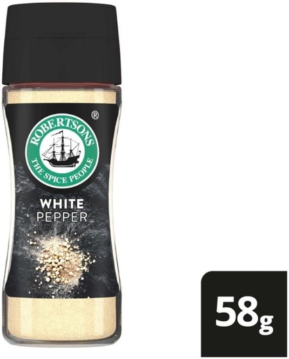 [HBSHFSZGA3SPBQHE] Robertson's White Pepper (1 x 58 g)