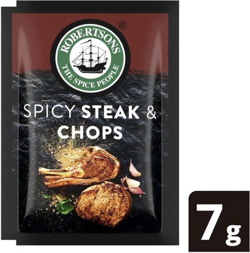 [HBSHFSZGPU4NHTY3] Robertson's Spicy Steak And Chops (6 x 7 g)