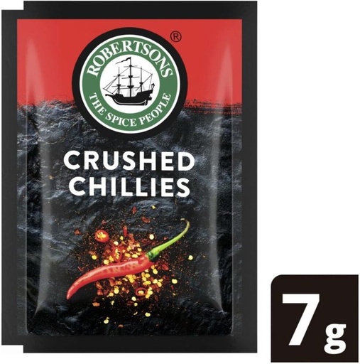 [HBSHFSZG7FYEJACT] Robertson's Crushed Chillies (160 x 7 g)