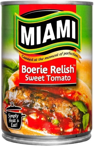 [CFDHFRS7GHRVZX2F] Miami Boerie Relish Sweet Tomato With Garlic Vegetables (501 g, Pack of 6)