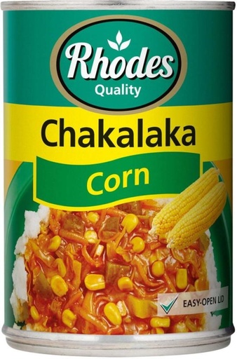 [CFDHFRS7X2QTKGBJ] Rhodes Chakalaka Corn (400 g, Pack of 12)