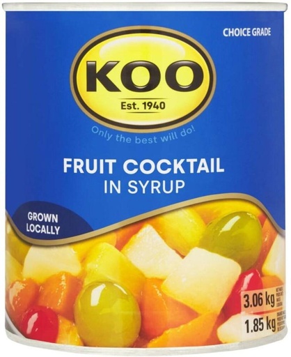 [CFDHFRS73Y24BCE3] Koo Fruit Cocktail in Syrup Fruits (36 kg)