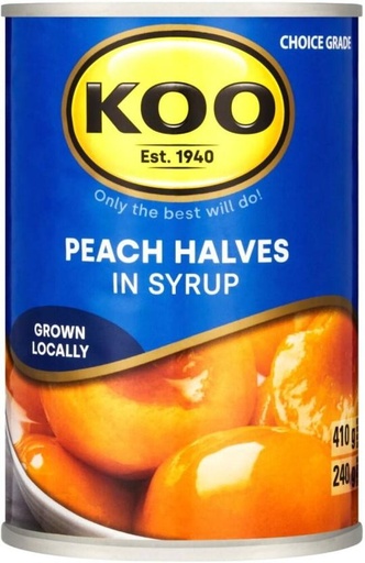 [CFDHFRS7MZWJ6ZA7] Koo Peach Halves in Syrup Fruits (410 g, Pack of 12)