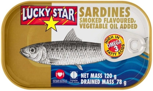 [CFDHFRS7DXVNRBJA] Lucky Star Sardines Smoked Flavoured Sea Foods (120 g)