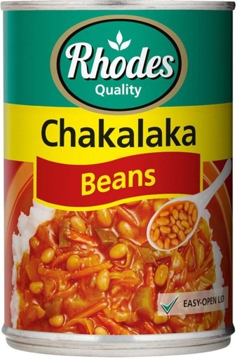 [CFDHFRS76VYQ8H4G] Rhodes Chakalaka Beans (400 g)
