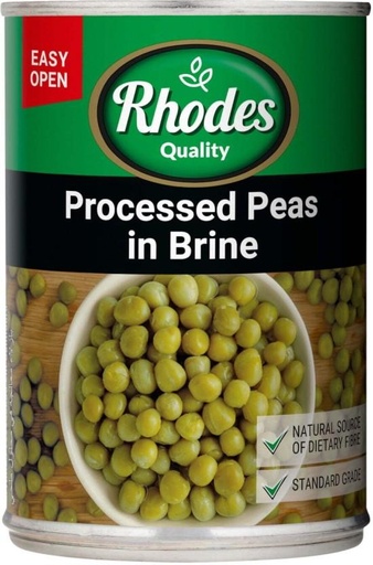 [CFDHFRS7RJTPEHWE] Rhodes Processed Peas in Brine Vegetables (410 g)